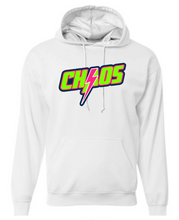 Load image into Gallery viewer, YOUTH/UNISEX- Hooded Drifit OR Cotton Feel Sweatshirt - Chaos Design
