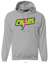 Load image into Gallery viewer, YOUTH/UNISEX- Hooded Drifit OR Cotton Feel Sweatshirt - Chaos Design