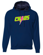 Load image into Gallery viewer, YOUTH/UNISEX- Hooded Drifit OR Cotton Feel Sweatshirt - Chaos Design