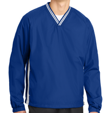 Load image into Gallery viewer, Sport-Tek® Tipped V-Neck Raglan Wind Shirt
