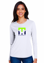 Load image into Gallery viewer, WOMENS A4 Drifit Cooling Performance Long Sleeve Tee- Mill Town Designs