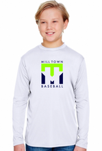 Load image into Gallery viewer, YOUTH A4 Drifit Cooling Performance Long Sleeve- Mill Town Design