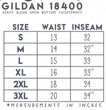 Load image into Gallery viewer, ADULT/UNISEX- Gildan Cotton feel, open botton sweatpants - Indian Land Softball