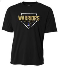 Load image into Gallery viewer, ADULT/UNISEX- A4 Drifit Long or Short Sleeve Tee - Warriors Softball Plate design