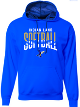 Load image into Gallery viewer, ADULT/UNISEX- A4 Cotton feel Hooded or Crewneck Sweatshirts - Indian Land Softball gradiant