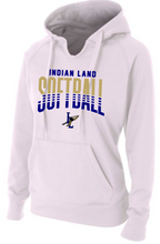 Load image into Gallery viewer, WOMENS FIT- A4 Drifit Hooded or Crewneck Sweatshirts - Indian Land Softball gradiant design