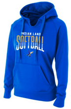 Load image into Gallery viewer, WOMENS FIT- A4 Drifit Hooded or Crewneck Sweatshirts - Indian Land Softball gradiant design