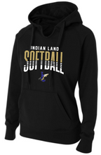 Load image into Gallery viewer, WOMENS FIT- A4 Drifit Hooded or Crewneck Sweatshirts - Indian Land Softball gradiant design