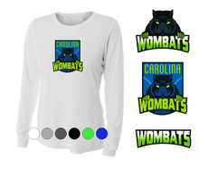 Load image into Gallery viewer, WOMENS A4 Drifit Long Sleeve Tee- Carolina Wombats