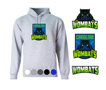 Load image into Gallery viewer, ADULT A4 *Cotton* Hooded Sweatshirt- Carolina Wombats
