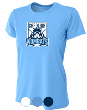 Load image into Gallery viewer, WOMENS A4 Drifit Short Sleeve Tee- Wombats Carolina Blue