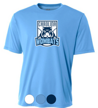 Load image into Gallery viewer, ADULT A4 Drifit Short Sleeve- Wombats Carolina Blue