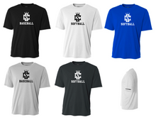 Load image into Gallery viewer, ADULT A4 Drifit Short Sleeve- CS Logo Baseball/Softball