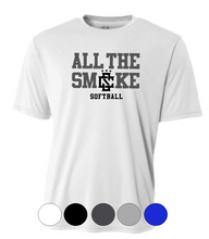 Load image into Gallery viewer, YOUTH A4 Drifit Short Sleeve- All The Smoke Baseball/Softball