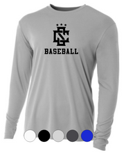 Load image into Gallery viewer, YOUTH A4 Drifit Long Sleeve Tee- CS Logo Baseball/Softball