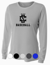 Load image into Gallery viewer, WOMENS A4 Drifit Long Sleeve Tee- CS Logo Baseball/Softball