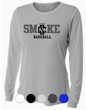 Load image into Gallery viewer, WOMENS A4 Drifit Long Sleeve Tee- Smoke Baseball/Softball