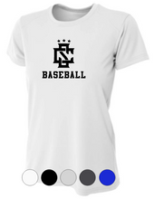 Load image into Gallery viewer, WOMENS A4 Drifit Short Sleeve Tee- CS Logo Baseball/Softball