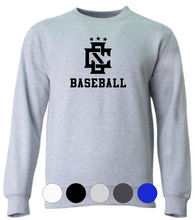 Load image into Gallery viewer, ADULT A4 Cotton Crewneck Sweatshirt- CS Logo Baseball/Softball