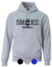 Load image into Gallery viewer, YOUTH A4 Cotton Hooded Sweatshirt- Smoke Baseball/Softball