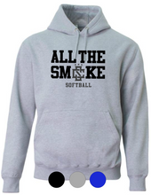 Load image into Gallery viewer, YOUTH A4 Cotton Hooded Sweatshirt-All The Smoke Baseball/Softball
