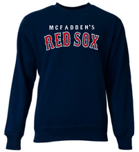 Load image into Gallery viewer, ADULT A4 Cotton Feel Legends Crewneck Sweatshirt- McFadden's Red Sox Hoodie