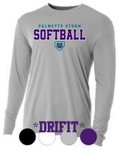 Load image into Gallery viewer, ADULT A4 Drifit Cooling Performance Long Sleeve Tee - Palmetto Storm Softball