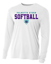 Load image into Gallery viewer, ADULT A4 Drifit Cooling Performance Long Sleeve Tee - Palmetto Storm Softball