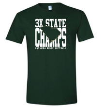 Load image into Gallery viewer, Adult & Youth CRHS 3x State Champ {XL print} *FRONT ONLY* Short Sleeve TEE