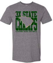Load image into Gallery viewer, Adult & Youth CRHS 3x State Champ {XL print} *FRONT ONLY* Short Sleeve TEE