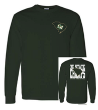Load image into Gallery viewer, Adult & Youth CRHS 3x State Champ on back LS TEE