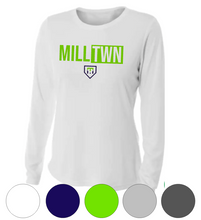 Load image into Gallery viewer, Womens Fit- Mill Twn HEA Design- Long Sleeve Tee