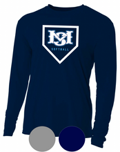 Load image into Gallery viewer, Adult & Youth- MS Softball Plate- Long Sleeve TEE