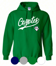 Load image into Gallery viewer, Adult & Youth- Coyotes Baseball- Cotton or Drifit Hooded Sweatshirt