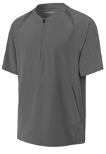 Load image into Gallery viewer, JST489 Sport-Tek® Repeat 1/2-Zip Short Sleeve Jacket -FM Plate Printed