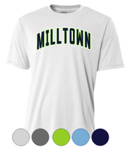 Load image into Gallery viewer, ADULT- Mill Town Arched Block- Short Sleeve Drifit OR Cotton Tee