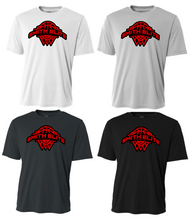 Load image into Gallery viewer, Adult OR Youth- Smith Elite Basketball- Drifit OR Cotton SHORT Sleeve Red/Black Logo