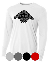 Load image into Gallery viewer, Adult OR Youth- Smith Elite Basketball- Drifit OR Cotton LONG Sleeve Grey/Black Logo