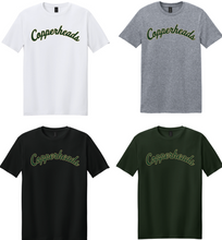 Load image into Gallery viewer, Copperheads Script Arch Tee **on optional brands**