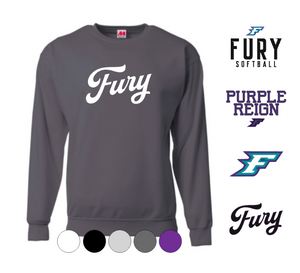 YOUTH A4 Drifit Crewneck Sweatshirt- Fury