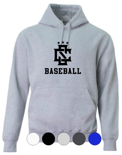 ADULT A4 Cotton Legends Hooded Sweatshirt-CS Logo Baseball/Softball