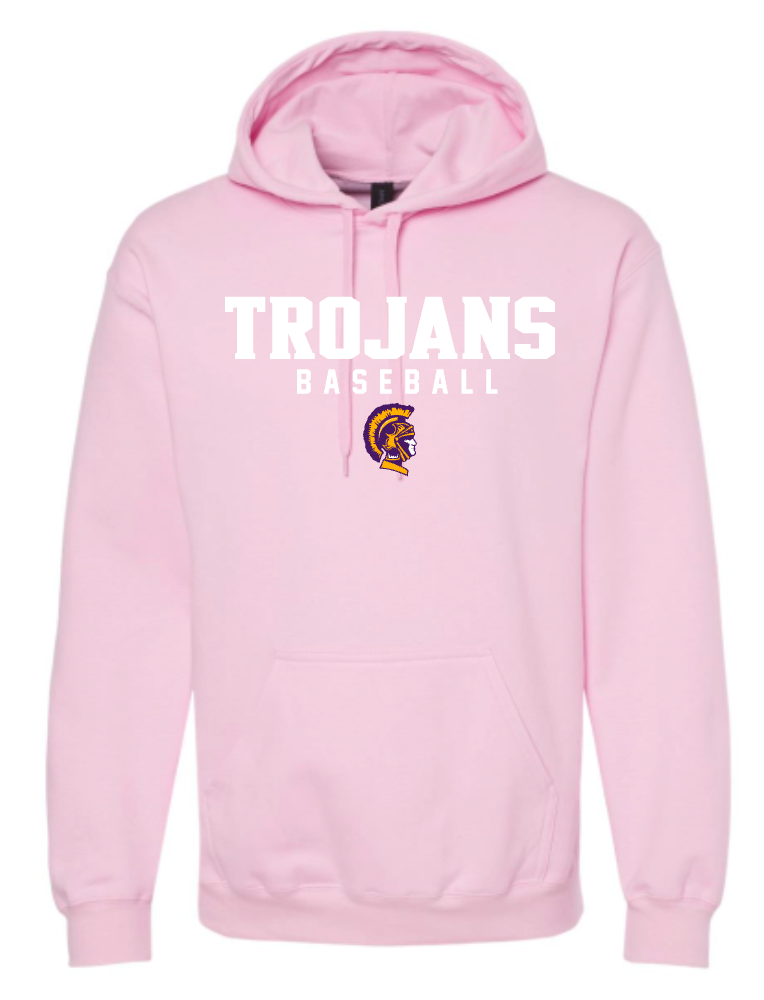 ADULT Unisex Light Pink - Trojans Baseball