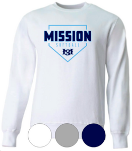 Adult & Youth- MS Mission Plate -Crewneck Sweatshirt