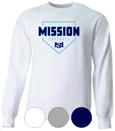 Adult & Youth- MS Mission Plate -Crewneck Sweatshirt