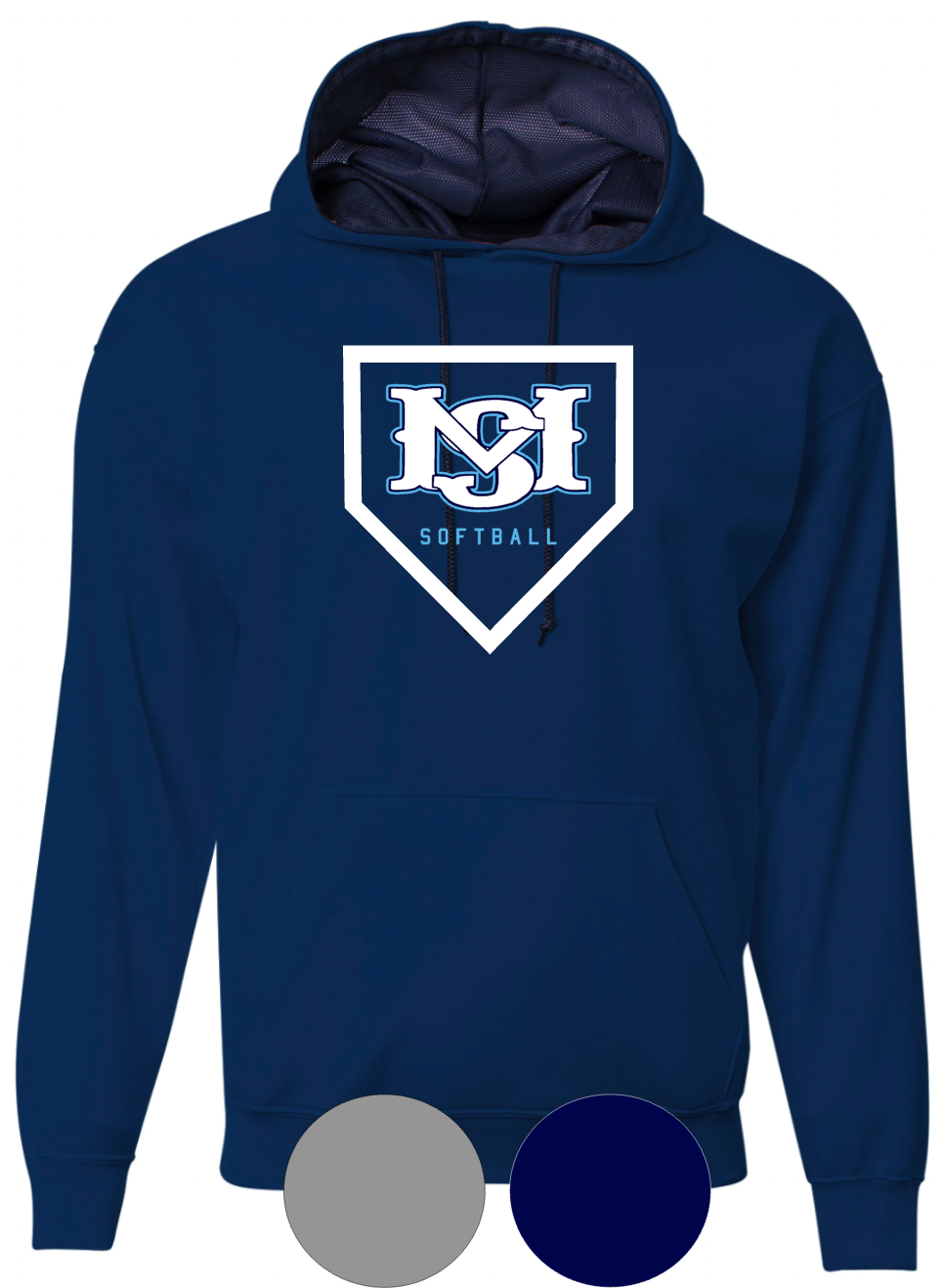 Adult & Youth- MS Softball Plate- Hoodie