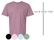 Load image into Gallery viewer, Adult Softstyle Short Sleeve Tee: FRONT: FAITH OVER FEAR *front/centered only*
