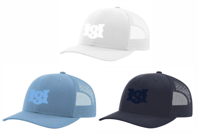 MS Logo *PUFF STITCH* TONE ON TONE COMBO: Richardson 112 Snapback Trucker Hat