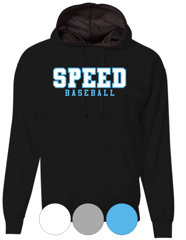 Adult & Youth- Speed Baseball- Cotton or Drifit Hooded Sweatshirt