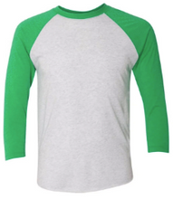 Load image into Gallery viewer, ADULT FCMS Baseball Raglan tee- **CHOICE OF DESIGNS!**
