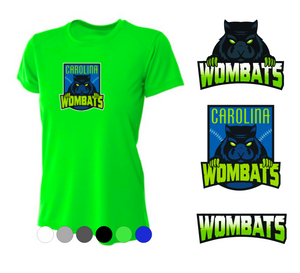 WOMENS A4 Drifit Short Sleeve Tee- Carolina Wombats